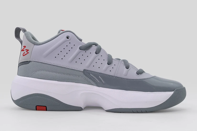 Jordan Max Aura 7 Ανδρικά Sneakers Γκρι, Λευκά, Κόκκινα