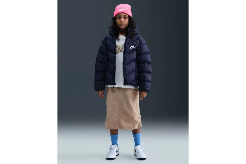 Nike Therma-Fit Παιδικό Μπουφάν Puffer με Κουκούλα
