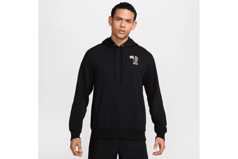 Nike Club French Terry Ανδρικό Φούτερ με Κουκούλα Μαύρο