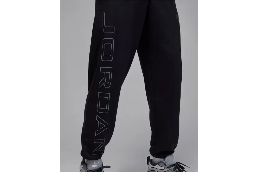 Jordan Sport Crossover Fleece Ανδρικό Παντελόνι Φόρμας Μαύρο, Γκρι
