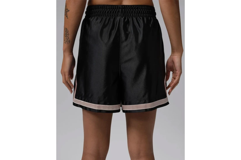Jordan Sport Dri-FIT Diamond Γυναικεία Μπασκετική Βερμούδα Μαύρη, Εκρού, Χρυσή
