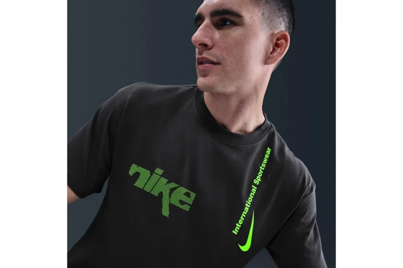 Nike Sportswear Max90 Ανδρικό Κοντομάνικο T-Shirt Ανθρακί, Λαχανί