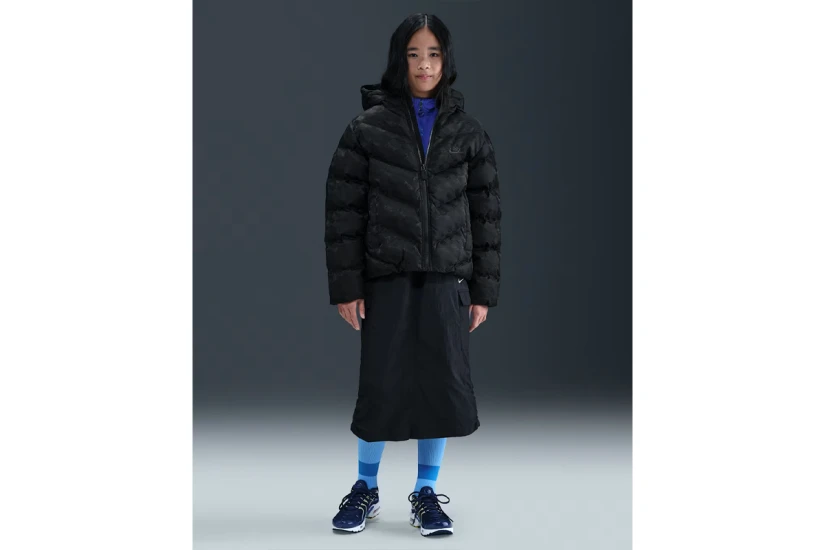 Nike Sportswear All Day Play Therma-Fit Παιδικό Μπουφάν Puffer Μαύρο