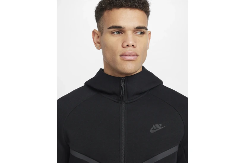 Nike Tech Fleece Windrunner Ανδρική Ζακέτα με Κουκούλα Μαύρη