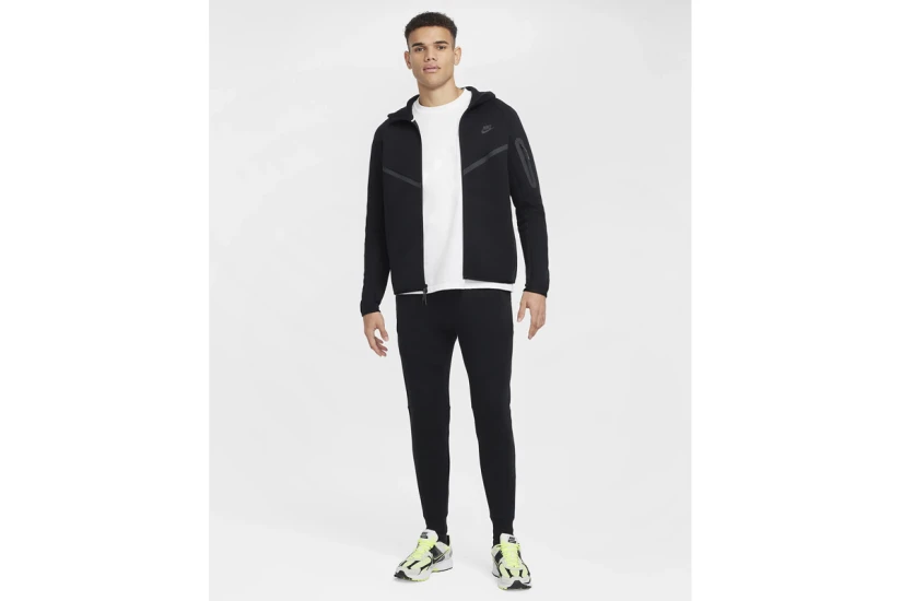 Nike Tech Fleece Windrunner Ανδρική Ζακέτα με Κουκούλα Μαύρη