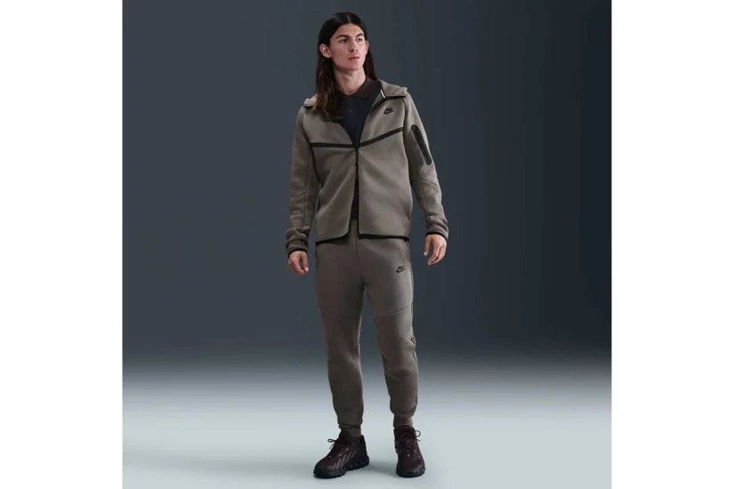 Nike Tech Fleece Windrunner Ανδρική Ζακέτα με Κουκούλα Πουρό, Μαύρη