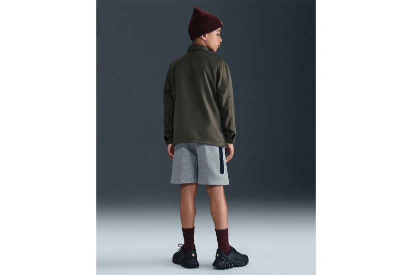 Nike Sportswear Tech Fleece Παιδική Αθλητική Βερμούδα Γκρι