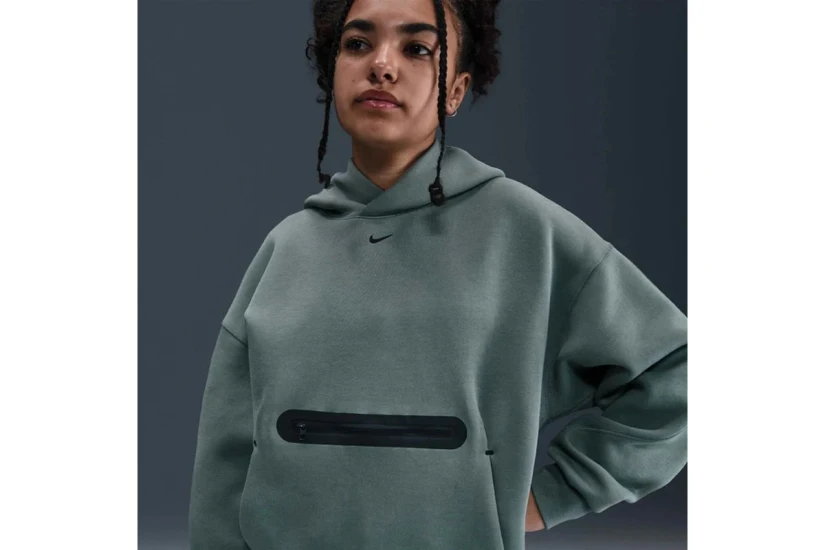 Nike Sportswear Tech Fleece Παιδικό Φούτερ με Κουκούλα Μέντα