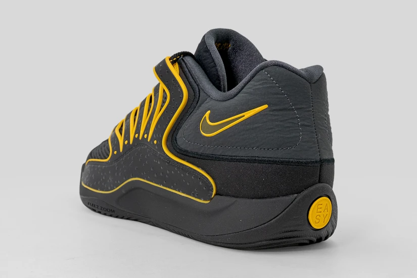 Nike KD18 Ανδρικά Μπασκετικά Παπούτσια Μαύρα, Κίτρινα, Γκρι Σκούρο