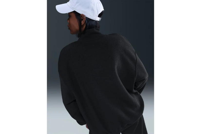 Nike Sportswear Phoenix Plush Γυναικεία Μπλούζα Fleece Μαύρη