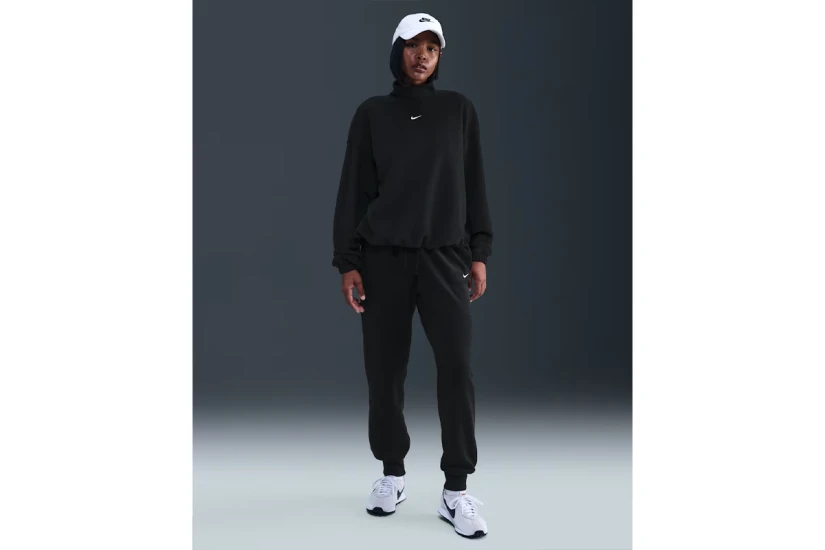 Nike Sportswear Phoenix Plush Γυναικεία Μπλούζα Fleece Μαύρη