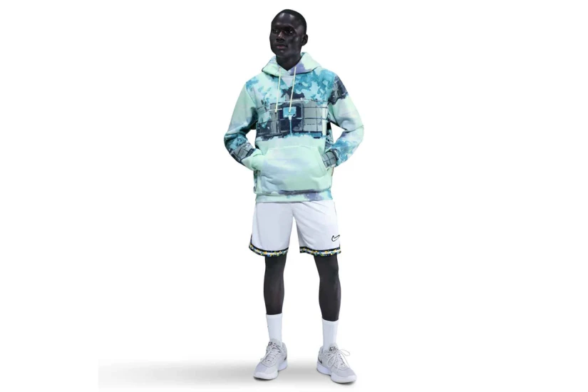 Nike Standard Issue Therma-Fit Basketball Ανδρικό Hoodie Πολύχρωμο