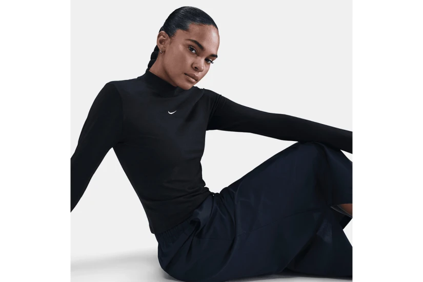 Nike Sportswear Chill Knit Γυναικεία Μακρυμάνικη Μπλούζα Μαύρη