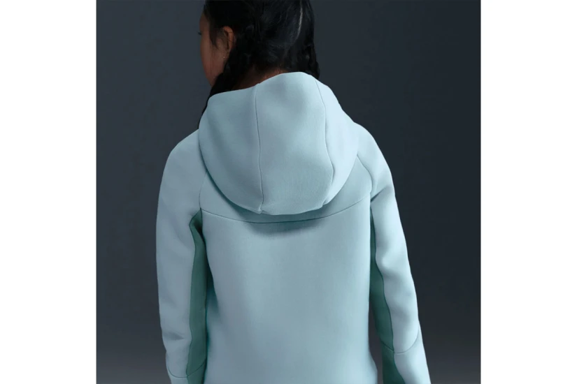 Nike Sportswear Tech Fleece Παιδική Βαμβακερή Ζακέτα με Κουκούλα Οινοπνευματί