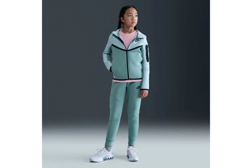 Nike Sportswear Tech Fleece Παιδική Βαμβακερή Ζακέτα με Κουκούλα Οινοπνευματί