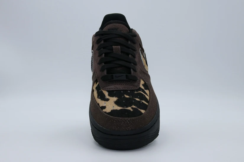 Nike Air Force 1 07 Unisex Sneakers Καφέ, Μπεζ, Μαύρα, Λευκά