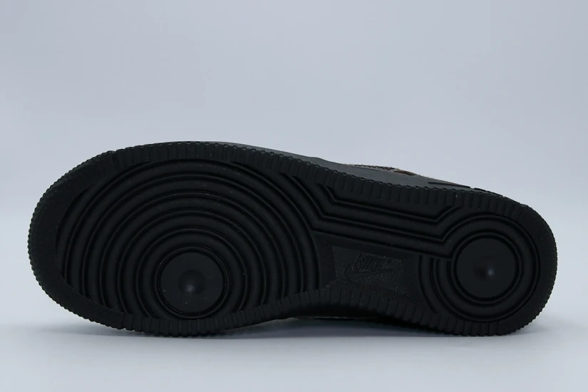 Nike Air Force 1 07 Unisex Sneakers Καφέ, Μπεζ, Μαύρα, Λευκά