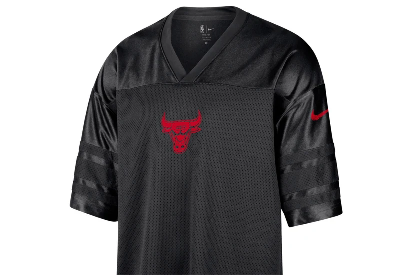 Nike NBA Chicago Bulls Courtside Dri-FIT Ανδρικό Κοντομάνικο T-Shirt Μαύρο
