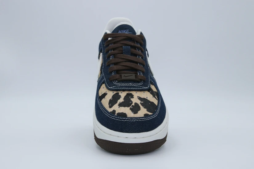 Nike Air Force 1 07 Unisex Sneakers Denim, Μπεζ, Εκρού, Καφέ