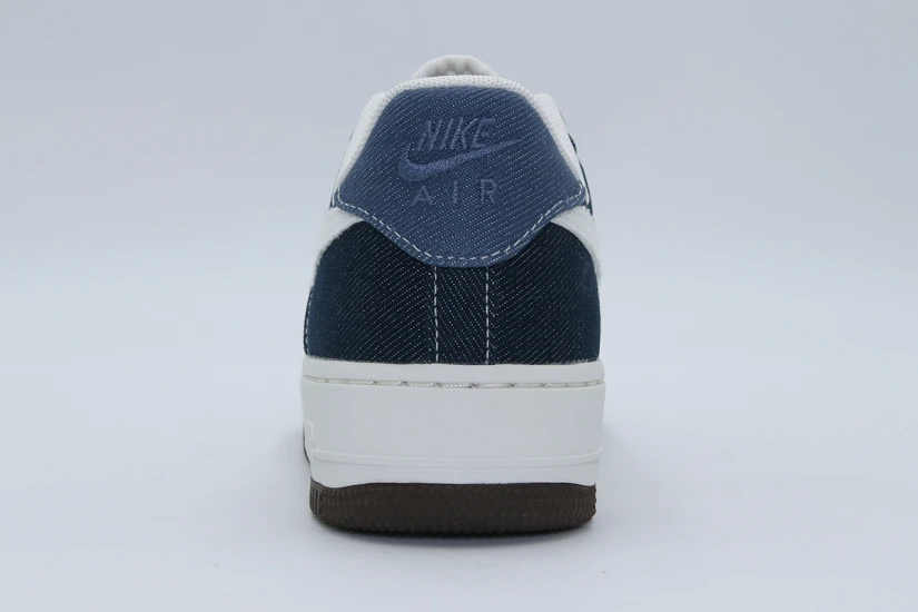 Nike Air Force 1 07 Unisex Sneakers Denim, Μπεζ, Εκρού, Καφέ