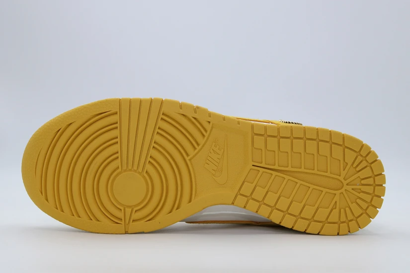 Nike Dunk Low Sneakers Λευκά, Μουσταρδί