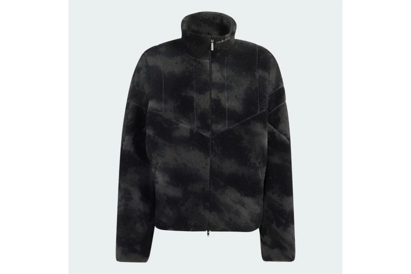 Adidas Originals Camo Polarfleece Ανδρική Ζακέτα Fleece Μαύρο, Γκρι Σκούρο