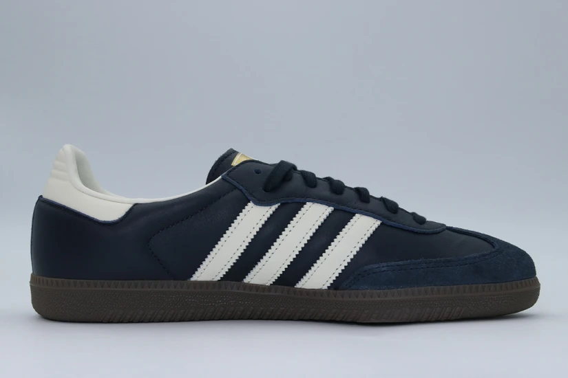Adidas Originals Samba OG Ανδρικά Sneakers Μπλε Σκούρο, Εκρού, Καφέ