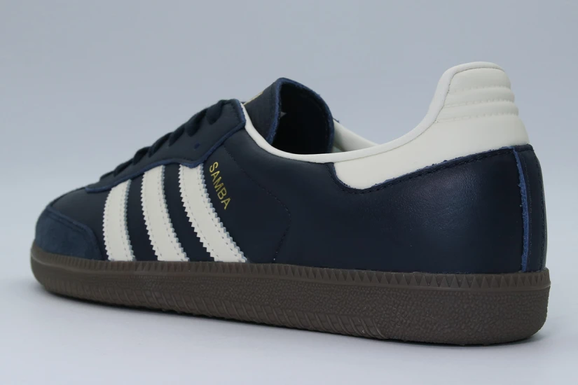 Adidas Originals Samba OG Ανδρικά Sneakers Μπλε Σκούρο, Εκρού, Καφέ