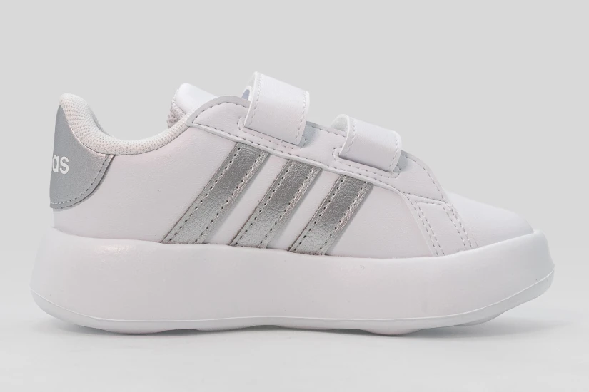 Adidas Performance Grand Court 2.0 Βρεφικά Sneakers Λευκά, Ασημί