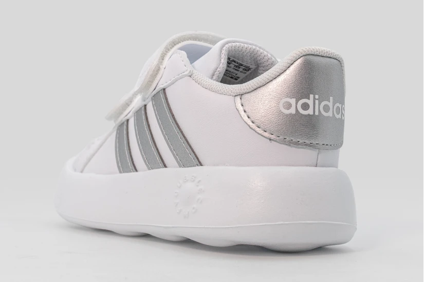 Adidas Performance Grand Court 2.0 Βρεφικά Sneakers Λευκά, Ασημί