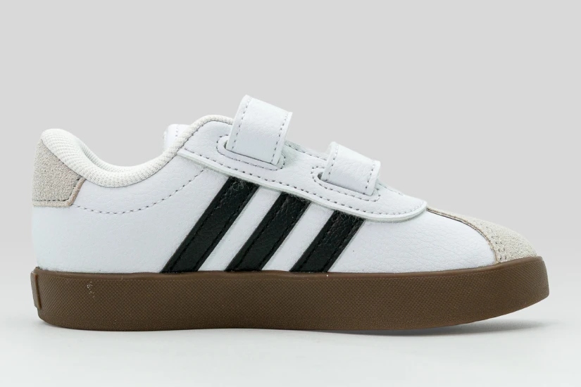 Adidas VL Court 3.0 Βρεφικά Sneakers Λευκά, Μαύρα, Μπεζ, Καφέ