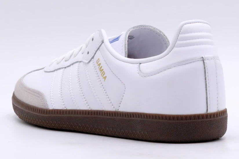 Adidas Originals Samba OG Unisex Sneakers Λευκά, Γκρι, Καφέ