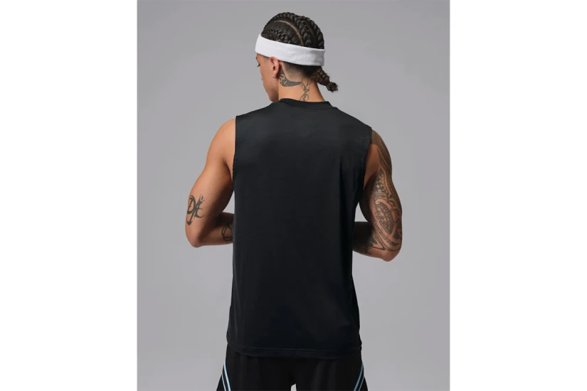 Jordan Sport Essentials Dri-FIT Ανδρική Αμάνικη Μπλούζα Μαύρη