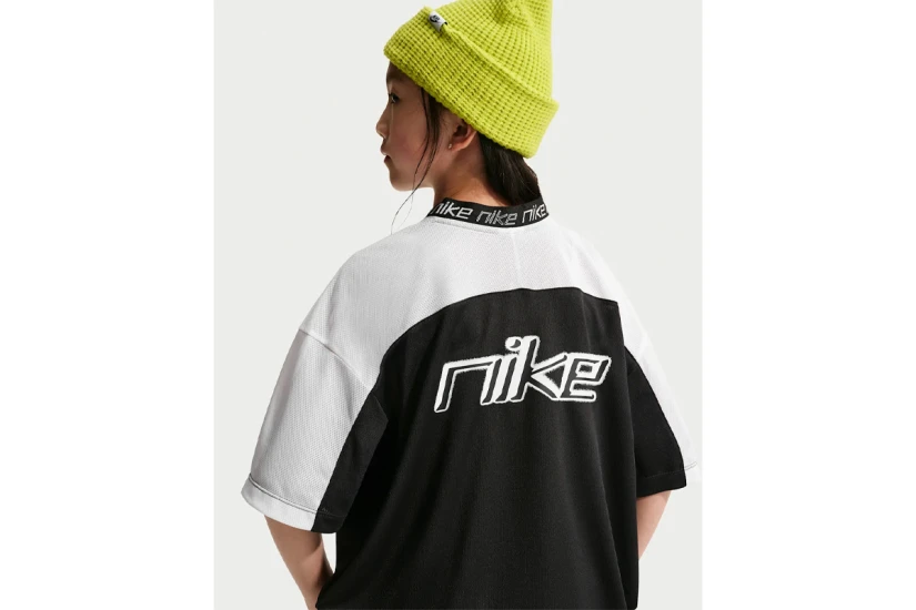 Nike Sportswear Dri-FIT Παιδικό Jersey T-Shirt Μαύρο, Λευκό