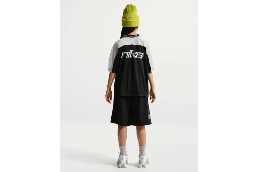 Nike Sportswear Dri-FIT Παιδικό Jersey T-Shirt Μαύρο, Λευκό