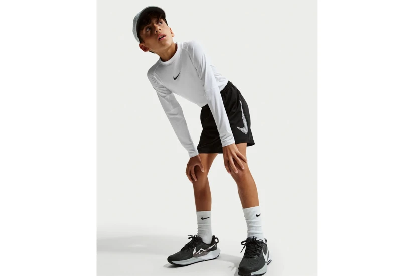 Nike Multi Dri-FIT Training Παιδική Αθλητική Βερμούδα Μαύρη, Λευκή