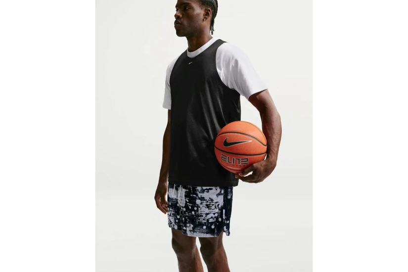 Nike Standard Issue Dri-FIT Mesh Ανδρική Μπασκετική Βερμούδα Μαύρη, Λευκή, Εκρού