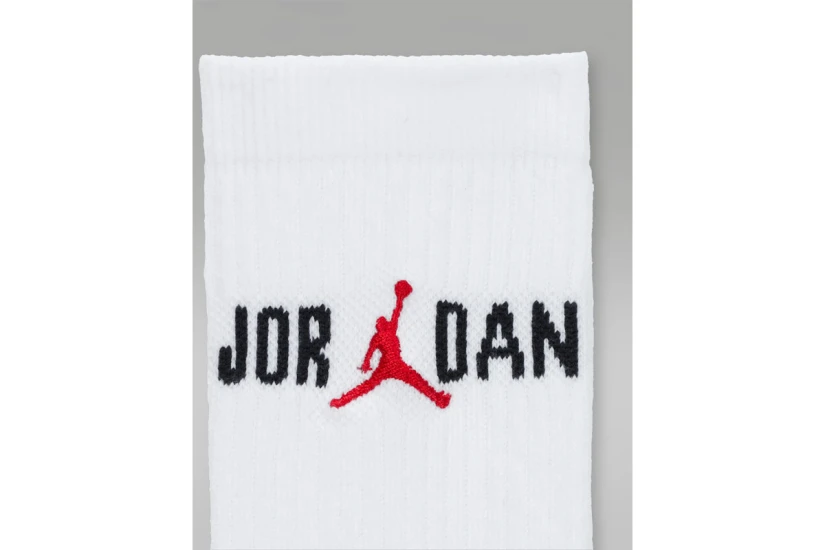 Jordan Everyday Unisex Κάλτσες μέχρι τη Γάμπα Λευκές 1 Ζευγάρι