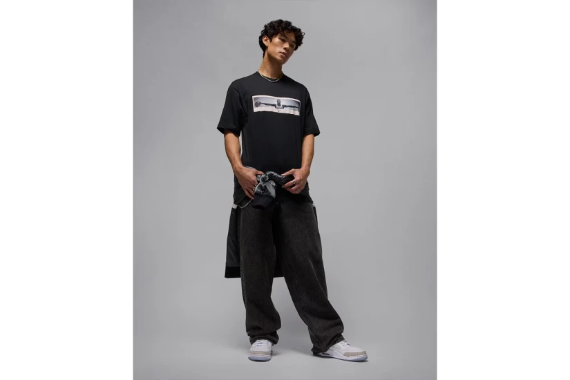 Jordan Wings Photo Ανδρικό Κοντομάνικο T-Shirt Μαύρο