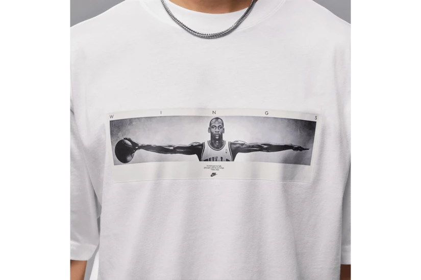 Jordan Wings Photo Ανδρικό Κοντομάνικο T-Shirt Λευκό