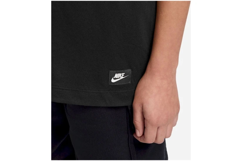 Nike Παιδικό Κοντομάνικο T-Shirt Μαύρο, Γκρι Σκούρο
