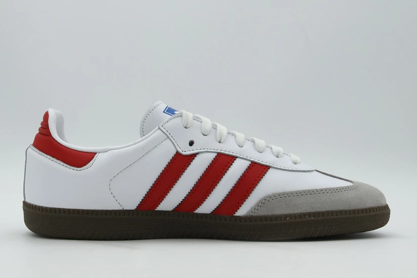 Adidas Originals Samba OG Ανδρικά Sneakers Λευκά, Κόκκινα, Γκρι, Καφέ