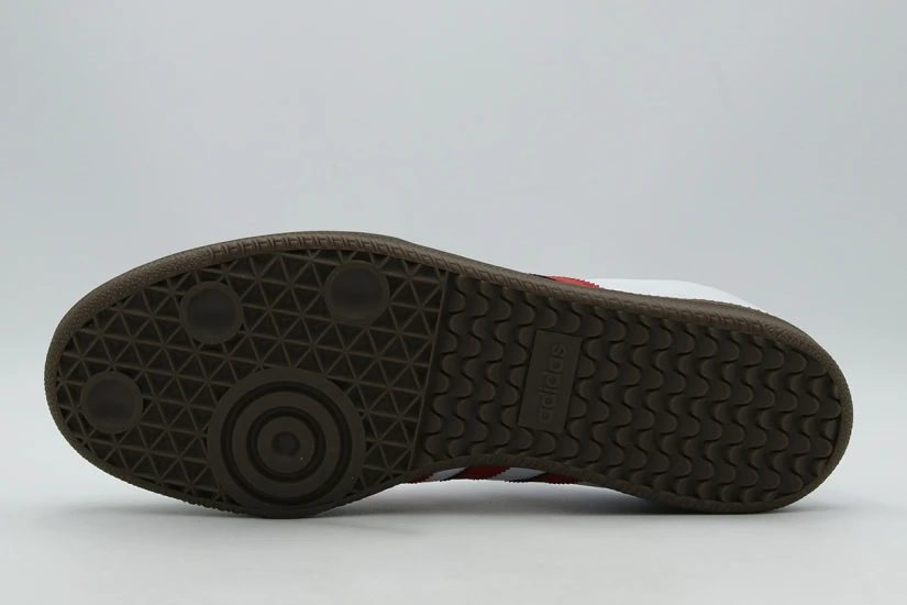 Adidas Originals Samba OG Ανδρικά Sneakers Λευκά, Κόκκινα, Γκρι, Καφέ