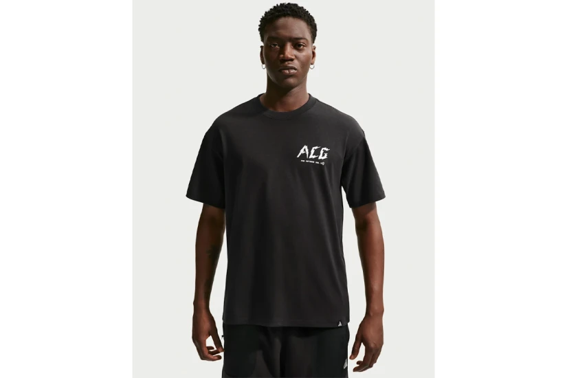Nike ACG Dri-FIT Ανδρικό Κοντομάνικο T-Shirt Μαύρο, Πορτοκαλί, Λευκό