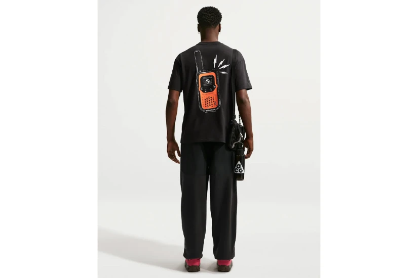 Nike ACG Dri-FIT Ανδρικό Κοντομάνικο T-Shirt Μαύρο, Πορτοκαλί, Λευκό