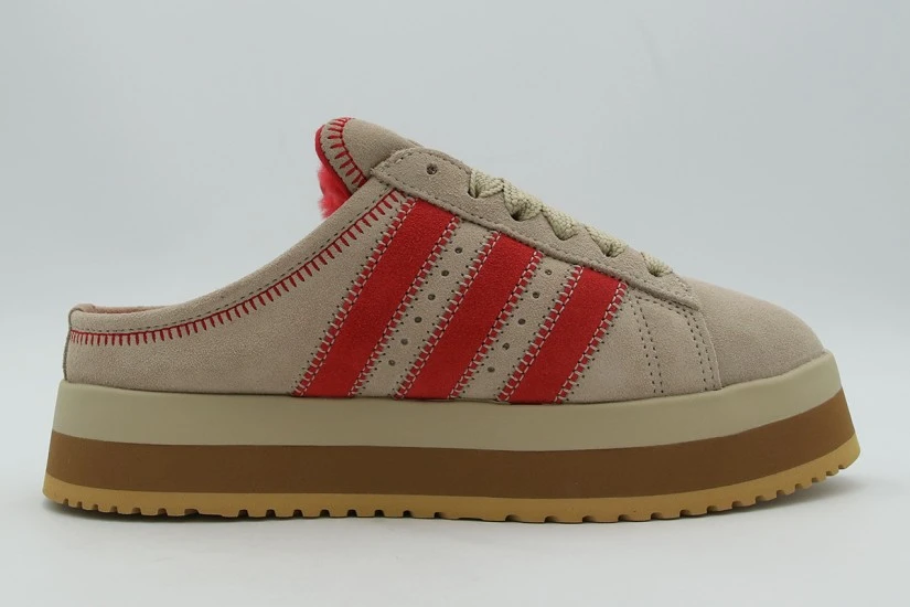 Adidas Originals Campus 00S Winter Low Sneakers Μπεζ, Κόκκινα