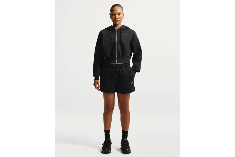 Nike Sportswear Phoenix Mid-Rise Γυναικείο Αθλητικό Σορτς Μαύρο