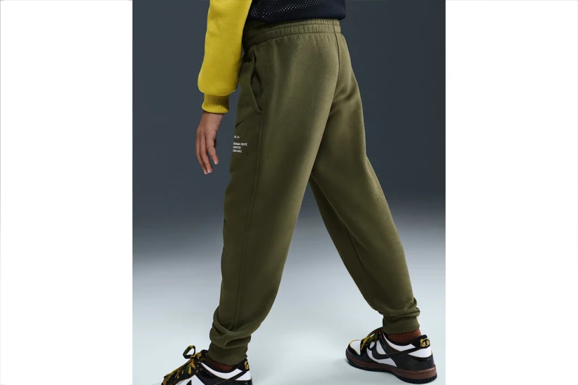 Nike Sportswear Fleece Ανδρικό Παντελόνι Φόρμας Χακί