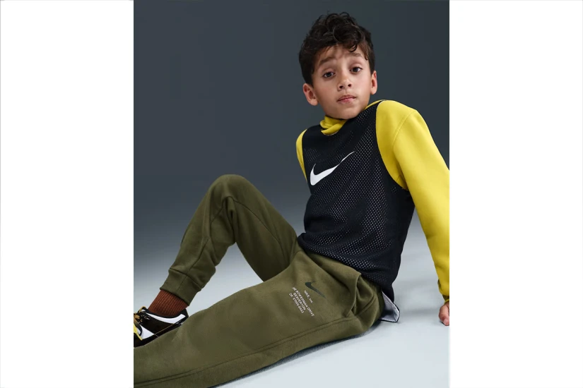 Nike Sportswear Fleece Ανδρικό Παντελόνι Φόρμας Χακί