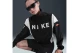 Nike Sportswear Woven Γυναικεία Μακρυμάνικη Μπλούζα με Φερμουάρ Μαύρη, Λευκή